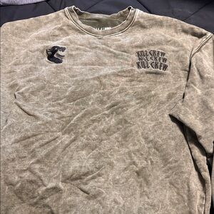 Kill Crew Men's Distressed Olive Sweatshirt